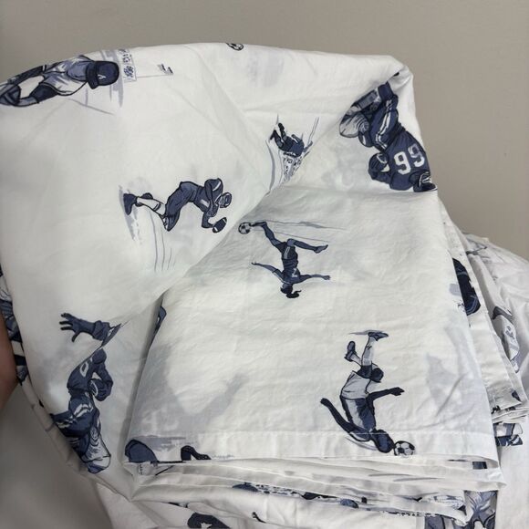Pottery Barn Kids Sports Bedding Twin 3-piece Set Baseball Football Soccer - Picture 4 of 7